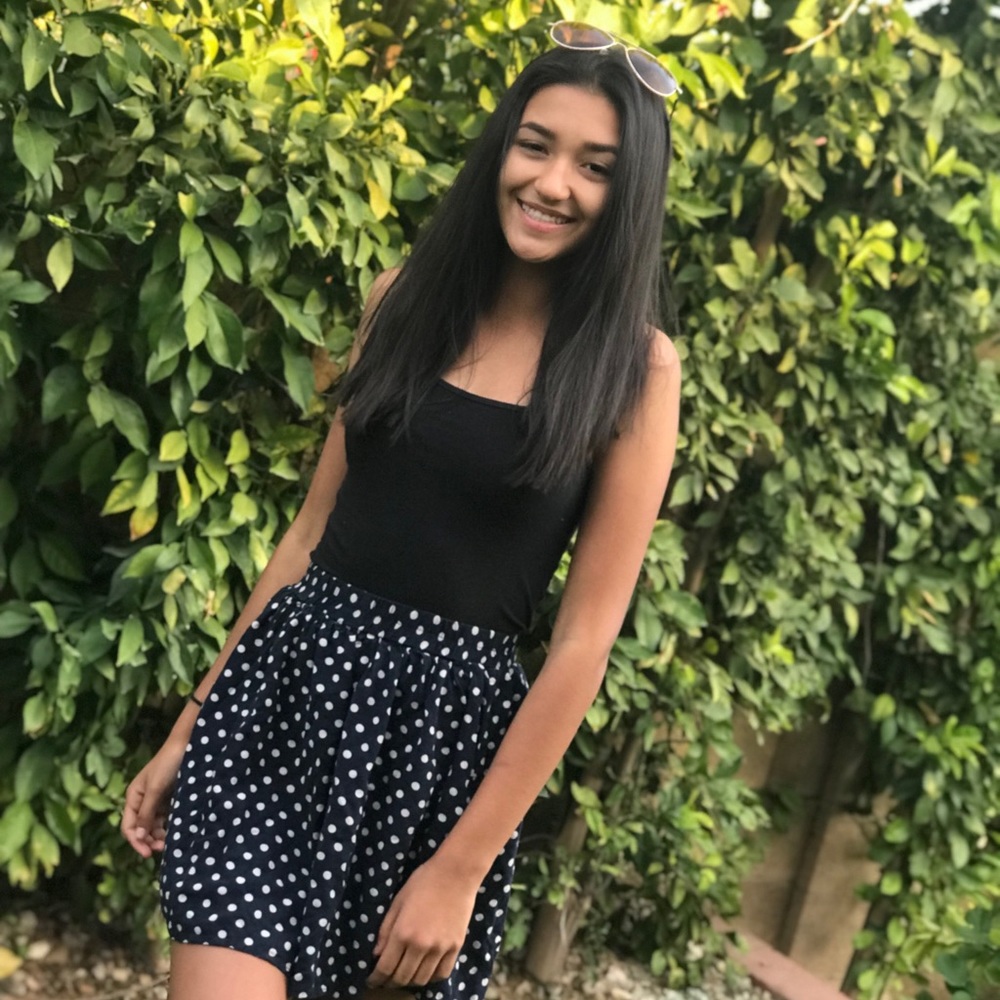 Polka dot skirt